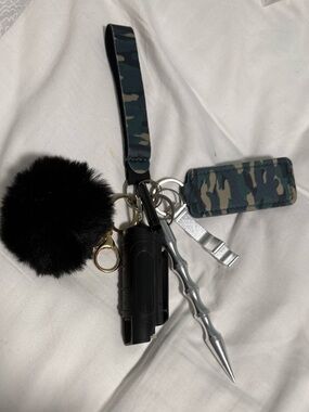 KeyFob Self Defense/Camping Bundle with chapstick holder and can opener!